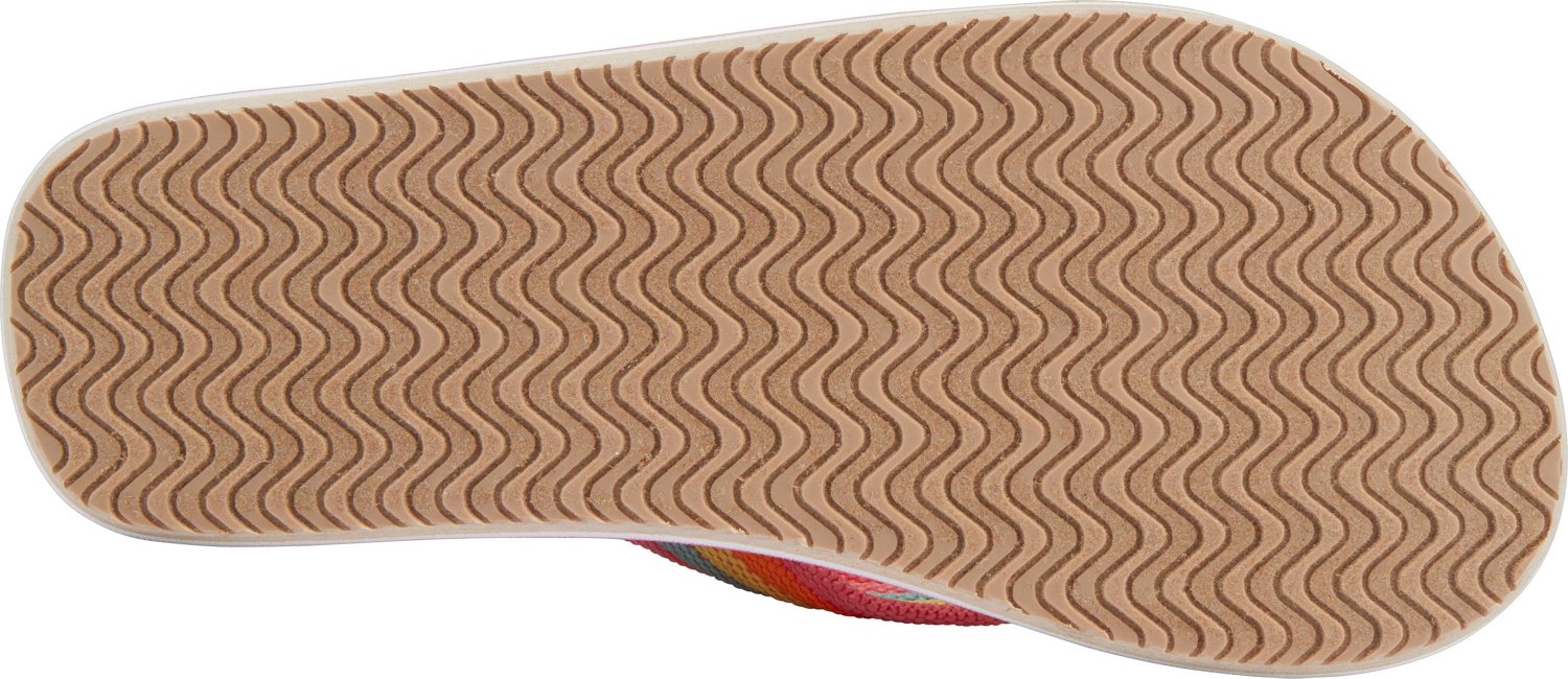 O'Rageous Girls' Bright Stripe Flip Flops                                                                                        - view number 4