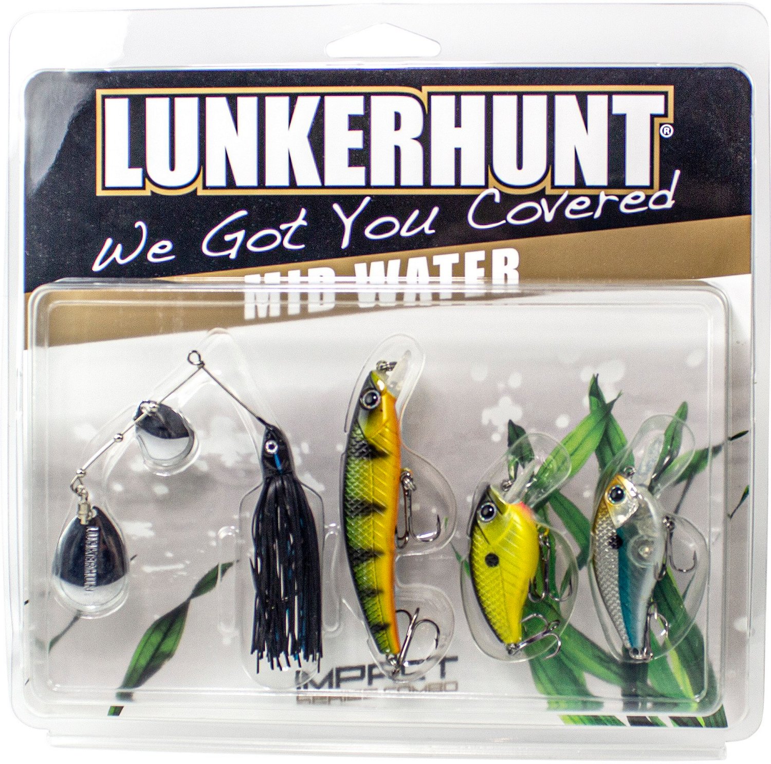 Academy Sports + Outdoors Lunkerhunt Impact Series Mid Water Combo