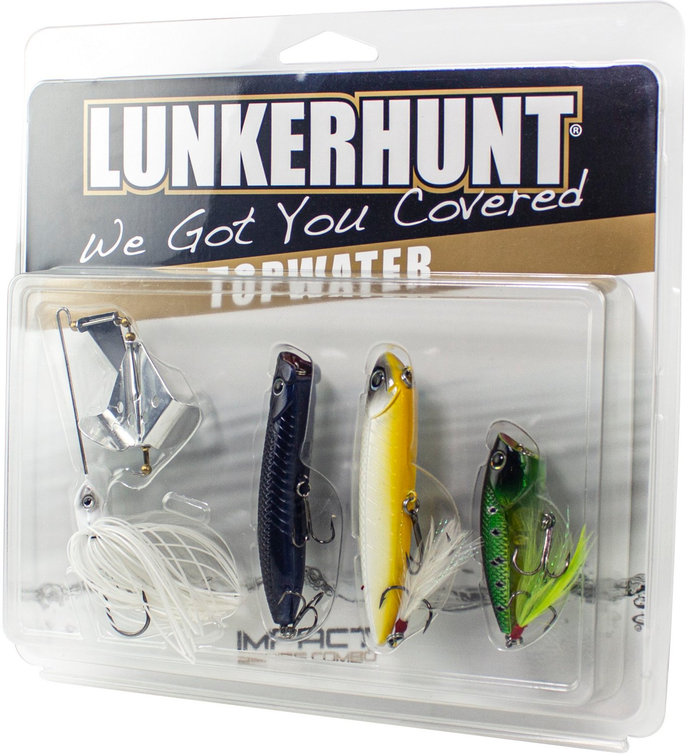 Lunkerhunt Impact Series Top Water Combo Hard Baits