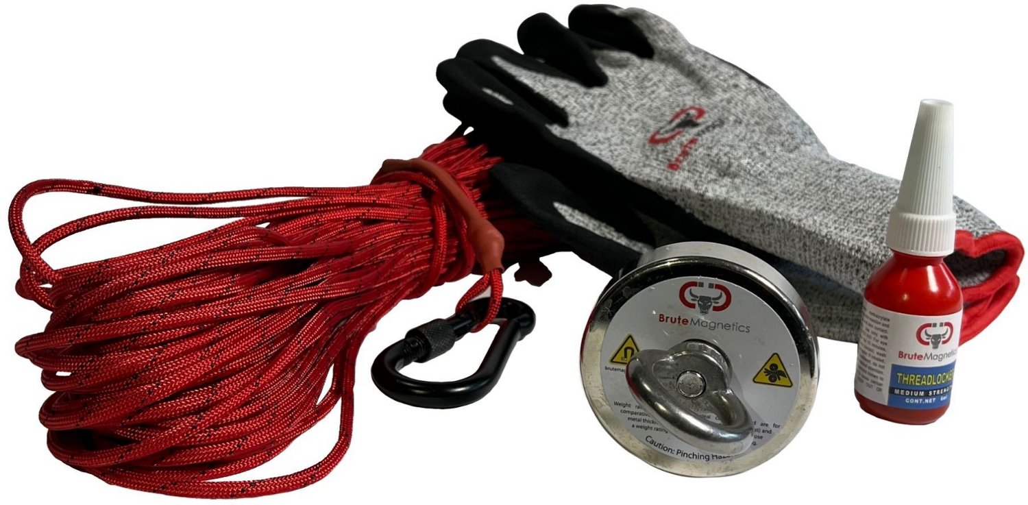 Brute Magnetics 425lb. Magnet Fishing Kit
