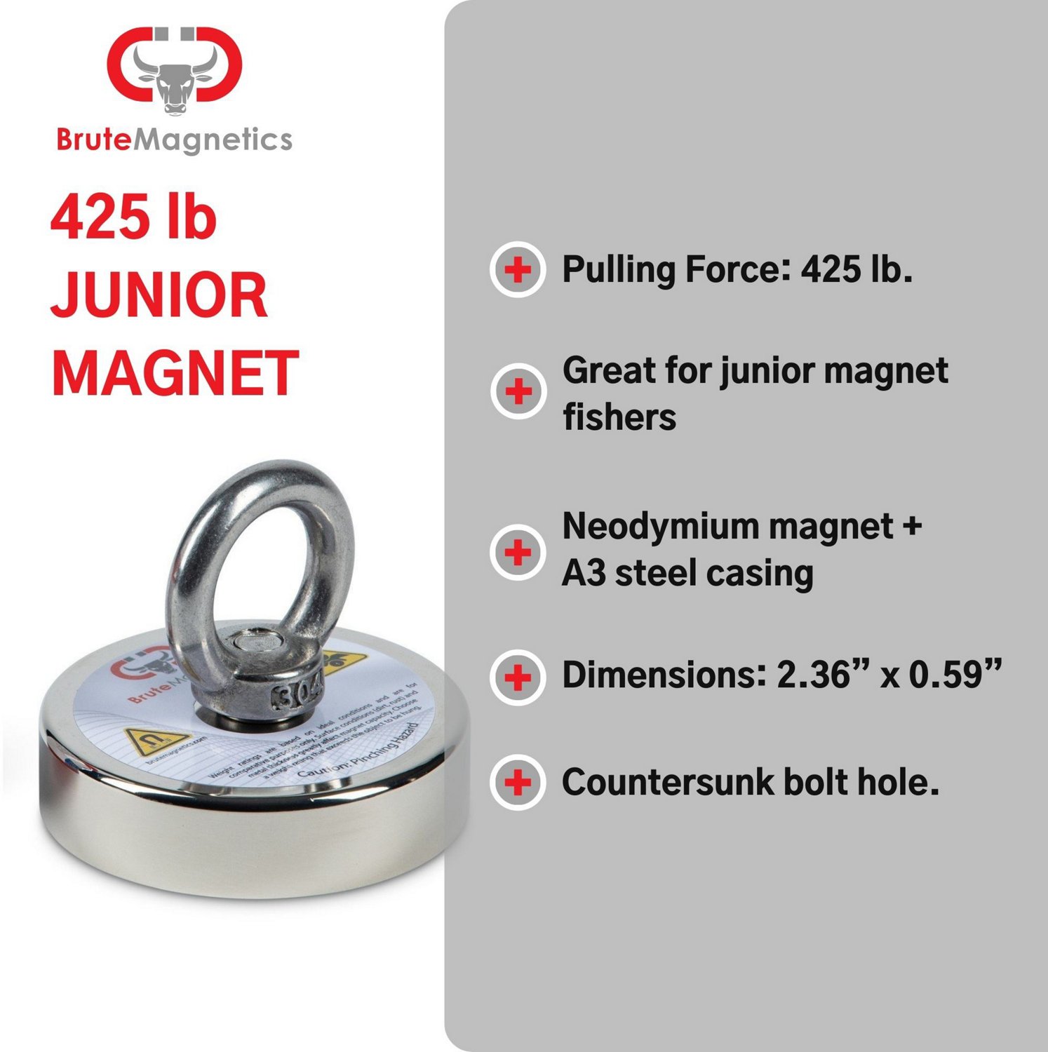 Brute Magnetics 425lb. Magnet Fishing Kit