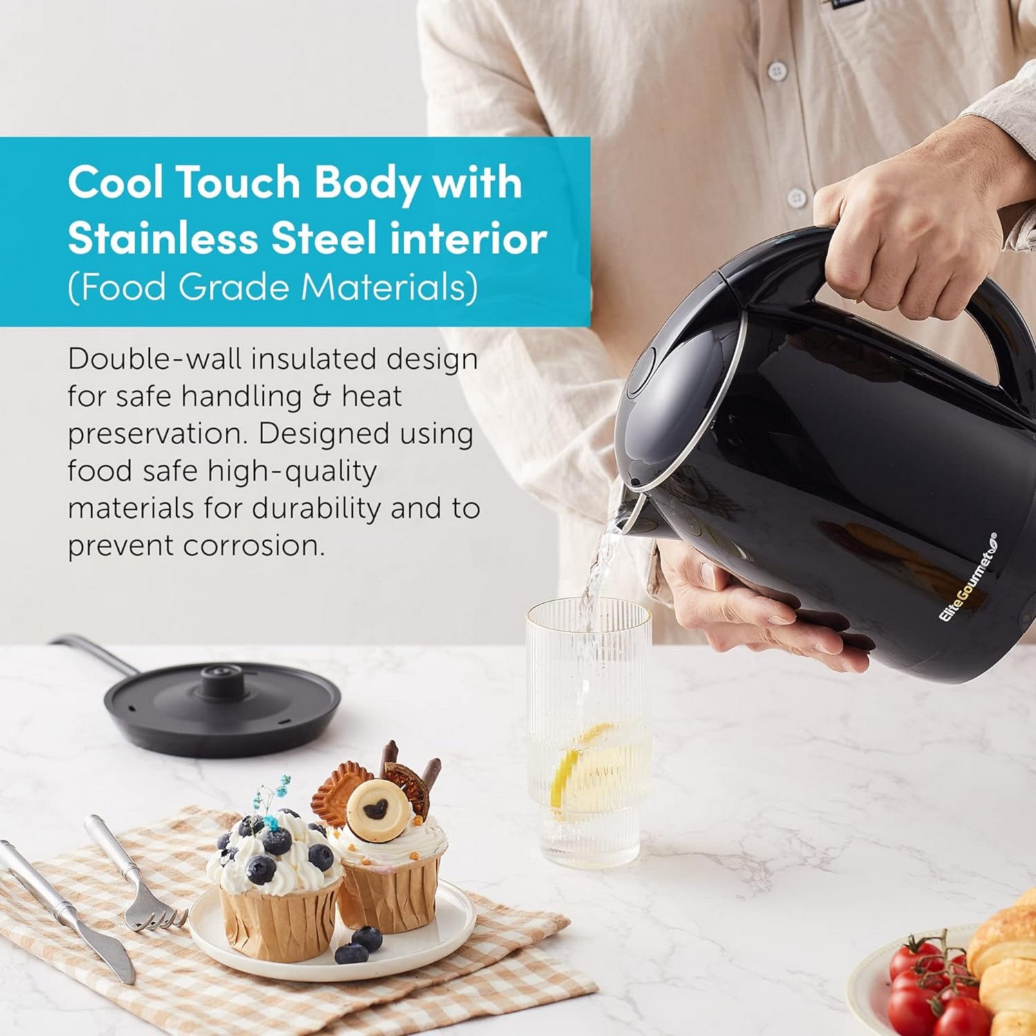 Elite Gourmet 1.8 L Cool-Touch Electric Kettle - view number 6