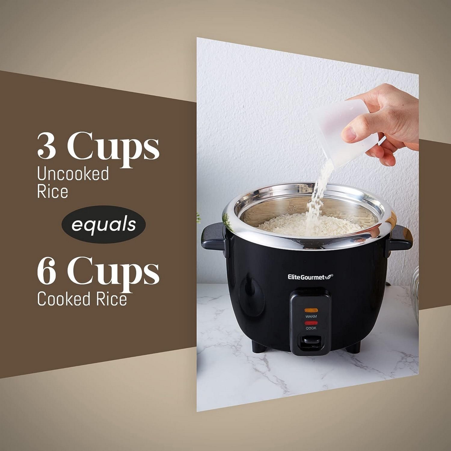 Elite Gourmet 6 Cup Rice Cooker - view number 5