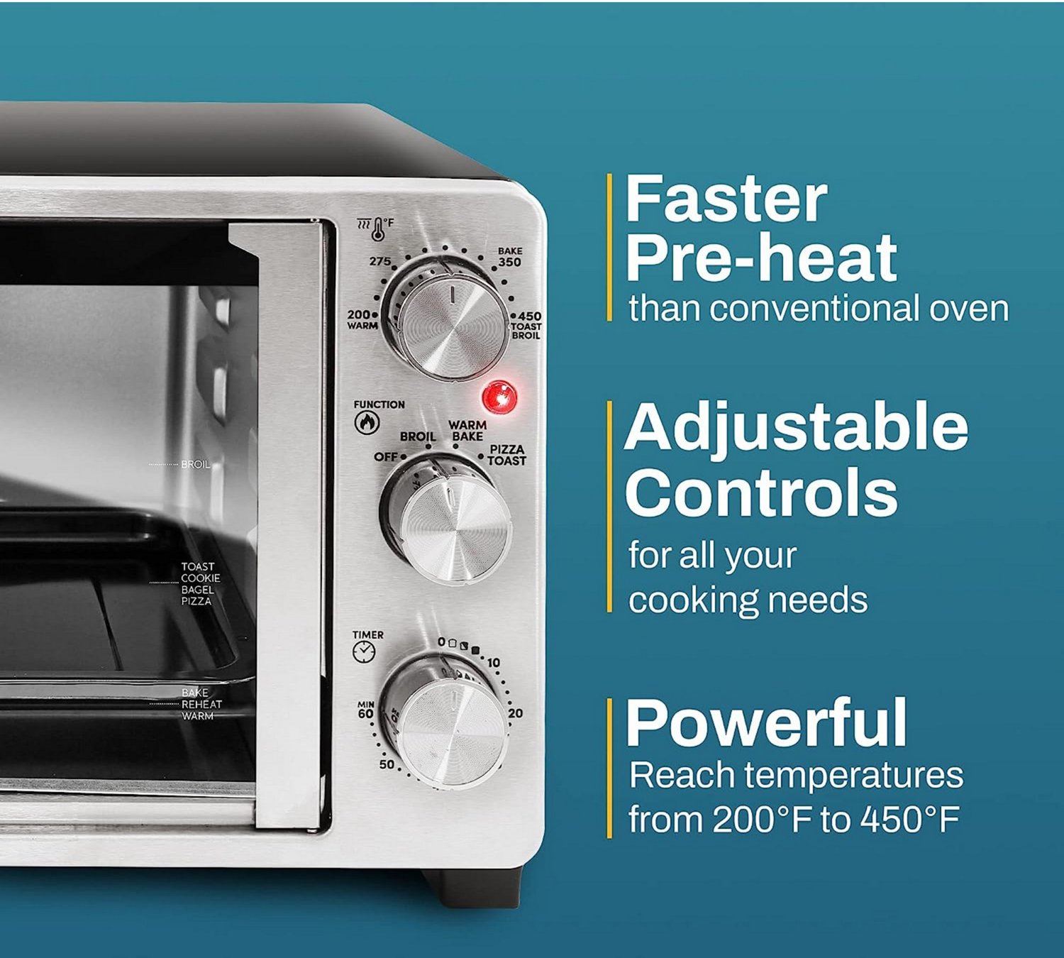 Elite Gourmet Double French Door Toaster Oven                                                                                    - view number 4