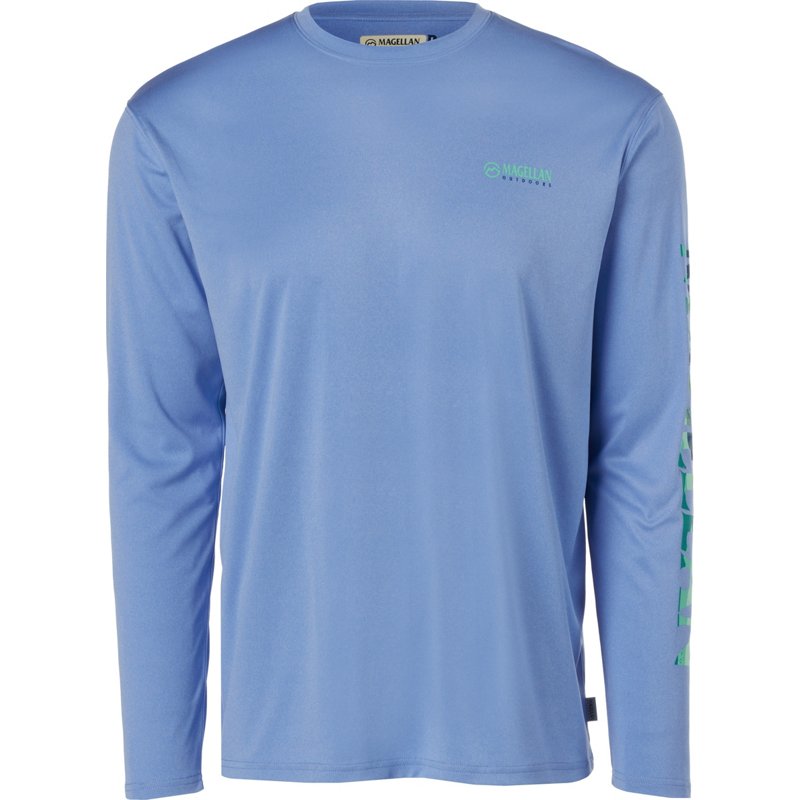 Magellan Outdoors Men's Casting Crew Long Sleeve T-Shirt Provence Ocean, Small - Men's Fishing Tops at Academy Sports