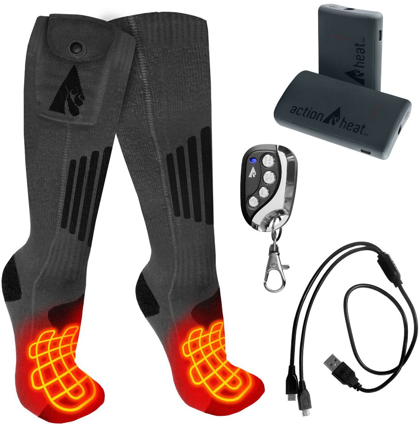 ActionHeat Wool 3.7V Rechargeable Heated Socks                                                                                   - view number 4