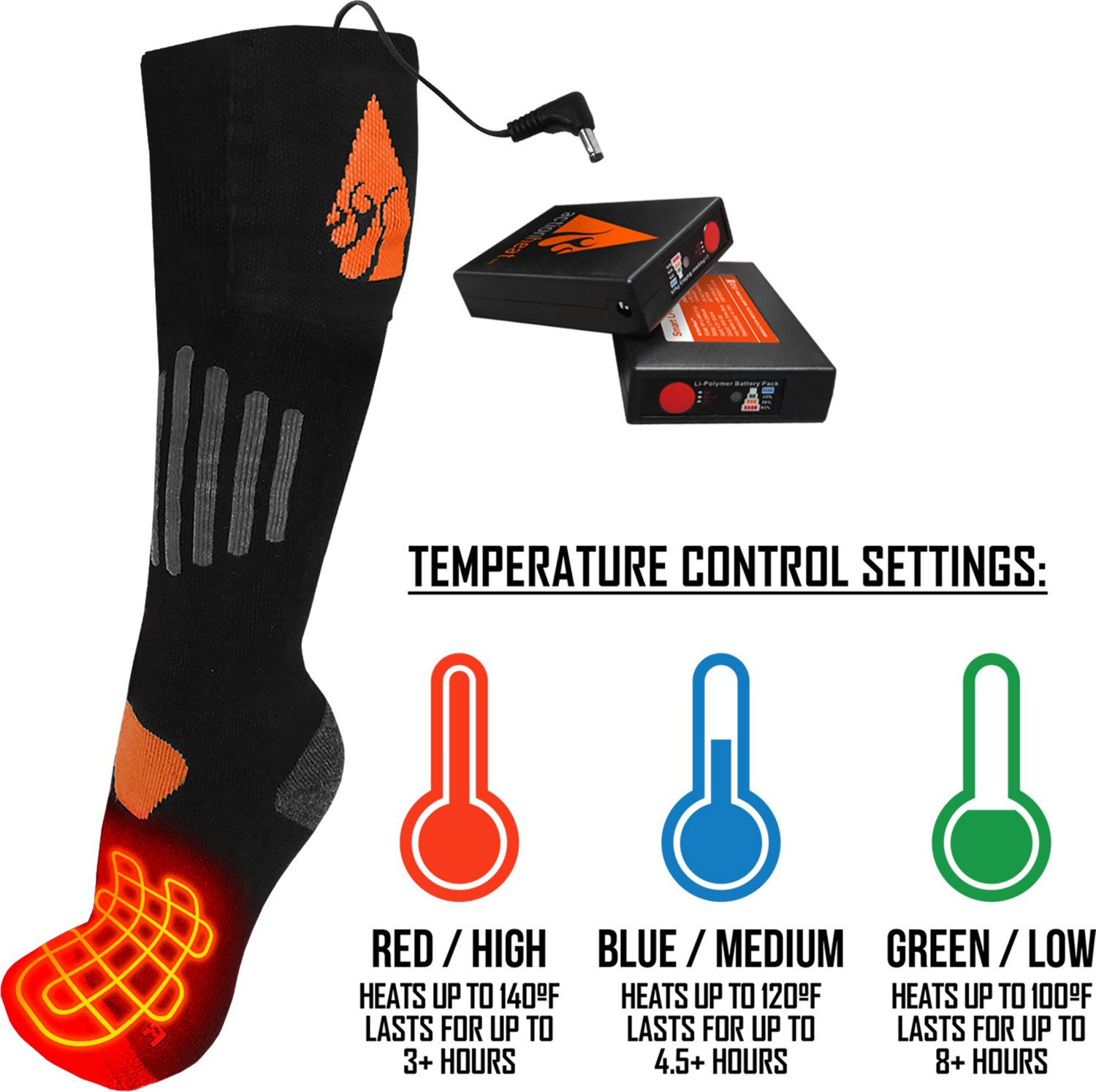 ActionHeat Wool 3.7V Rechargeable Heated Socks 1.0 - view number 6