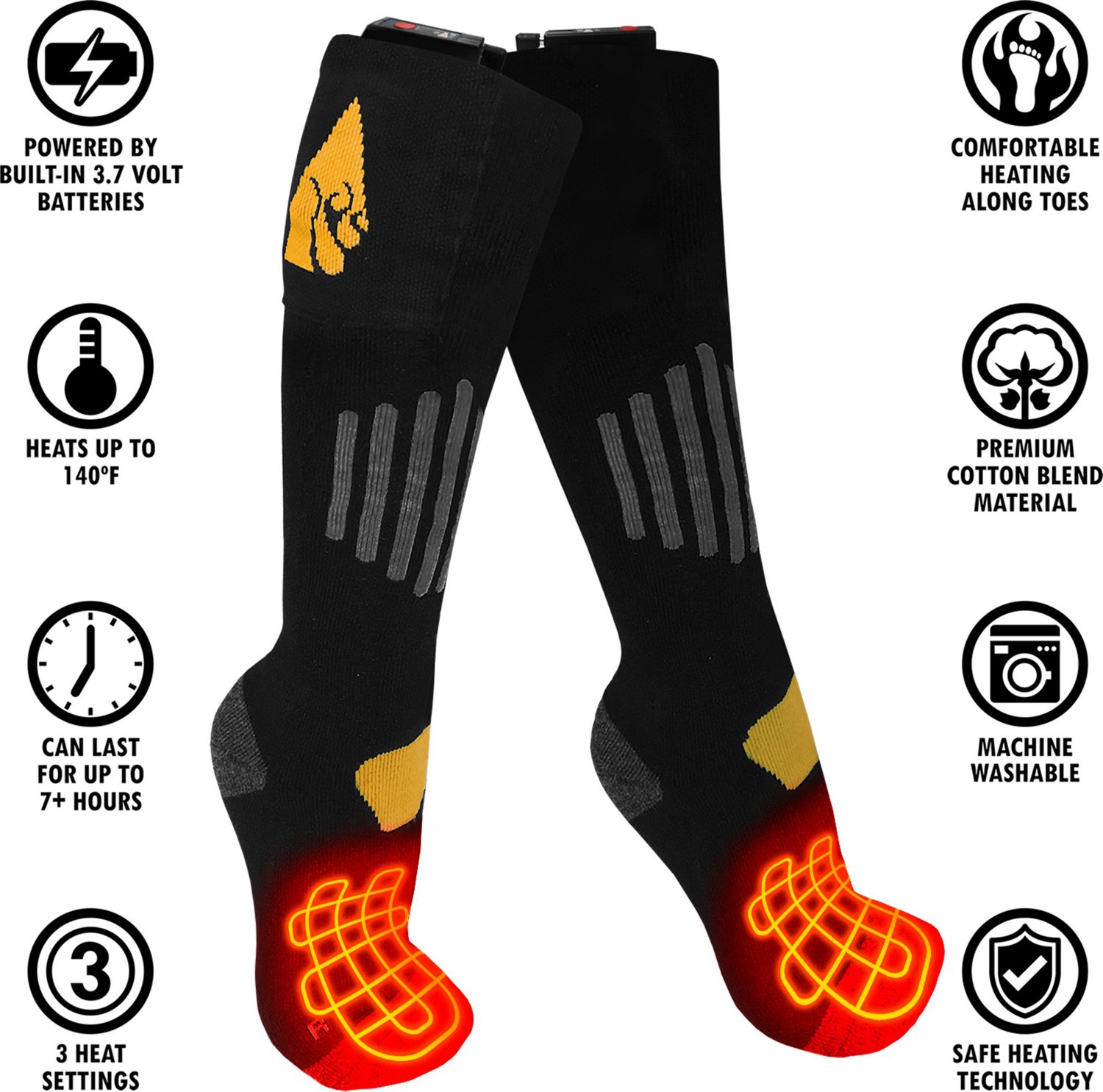 ActionHeat Cotton 3.7V Rechargeable Heated Socks 1.0                                                                             - view number 5