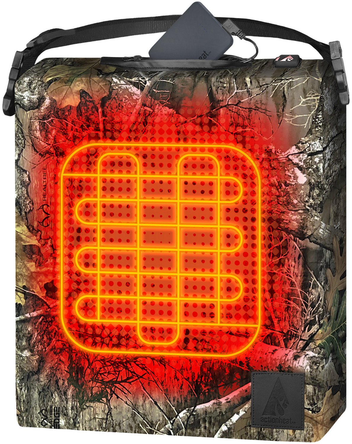 ActionHeat 5 Volt BatteryHeated Camouflage Seat Cushion Academy