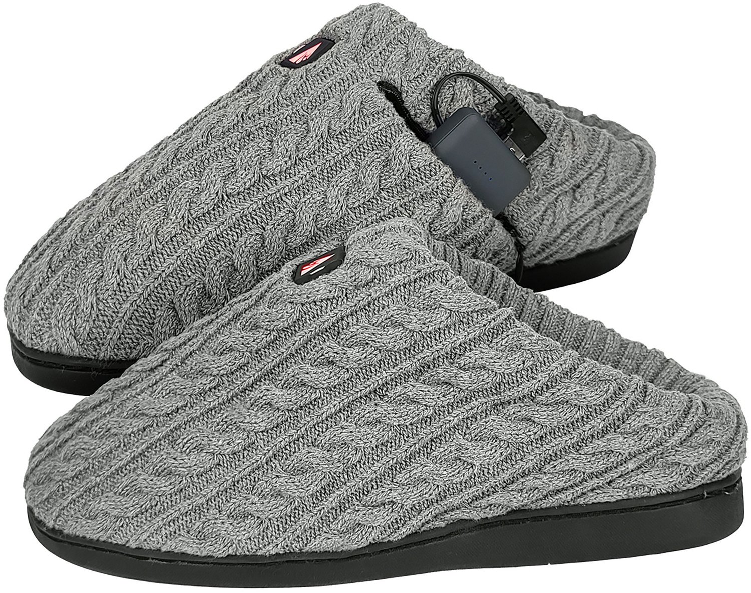 ActionHeat Adults' 5 Volt Battery-Heated Cable Knit Slippers - view number 2