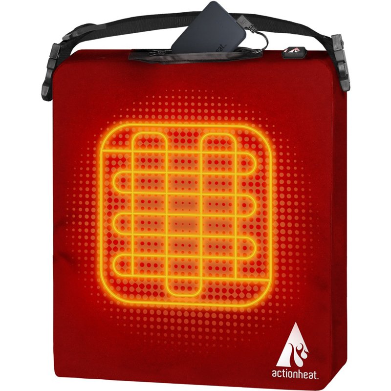 ActionHeat 5 Volt Battery-Heated Seat Cushion Red - Men's Thermals at Academy Sports