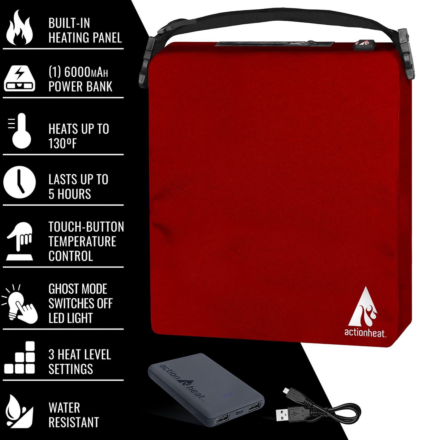 ActionHeat 5 Volt Battery-Heated Seat Cushion - view number 5