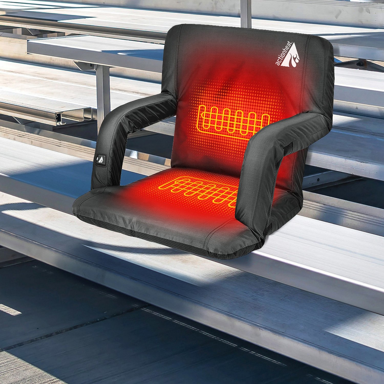 ActionHeat 5 Volt Battery-Heated Folding Bleacher Seat - view number 8