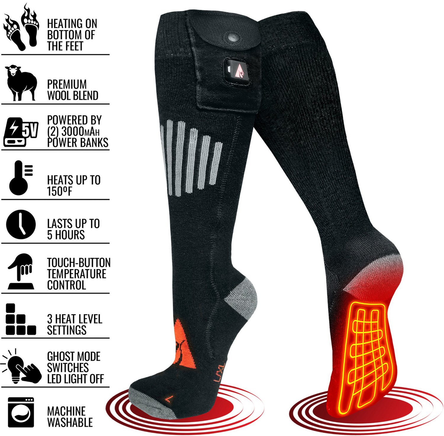 ActionHeat Wool 5V Battery Heated Socks - view number 4