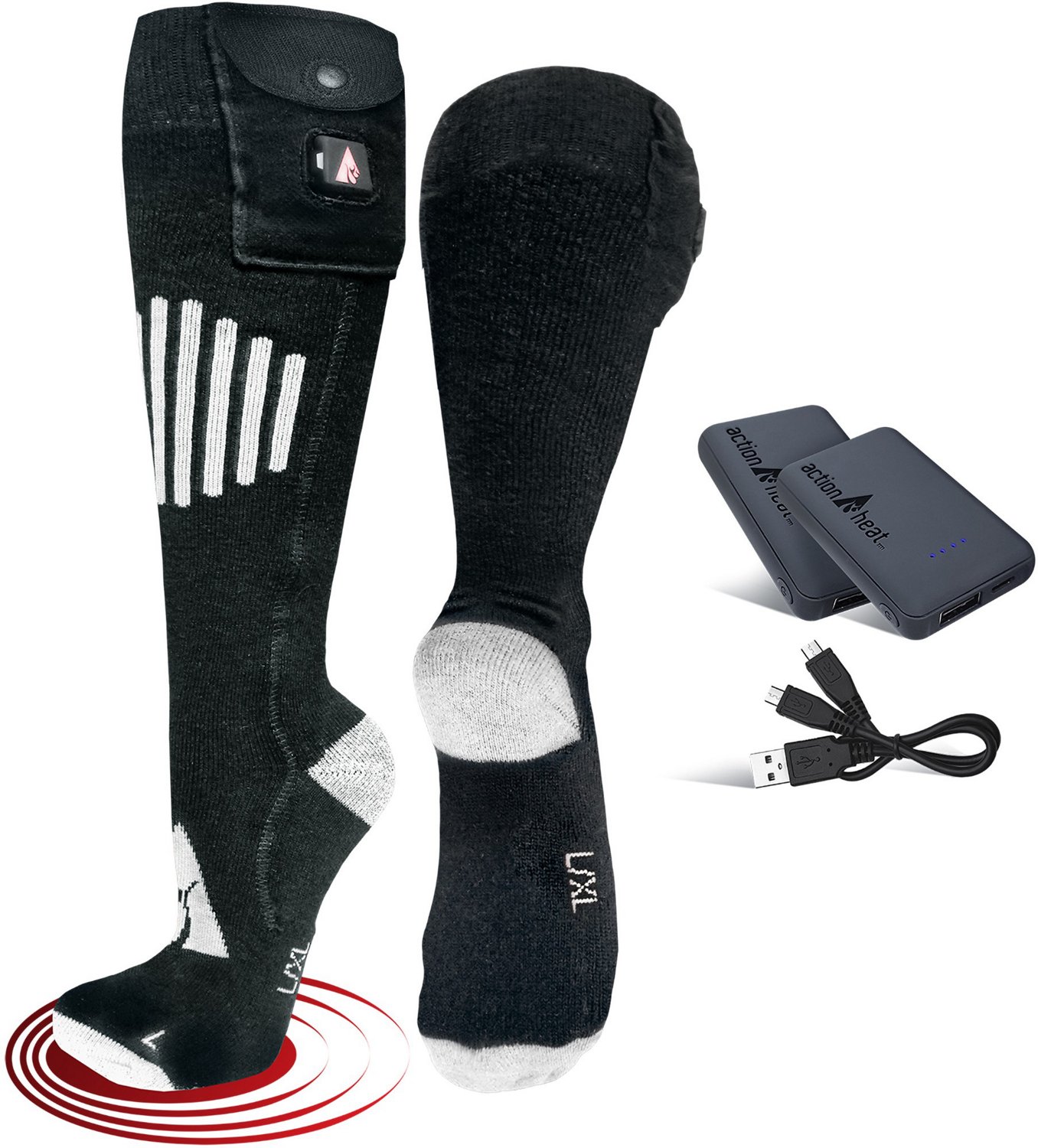 ActionHeat Cotton 5V Battery Heated Socks - view number 2