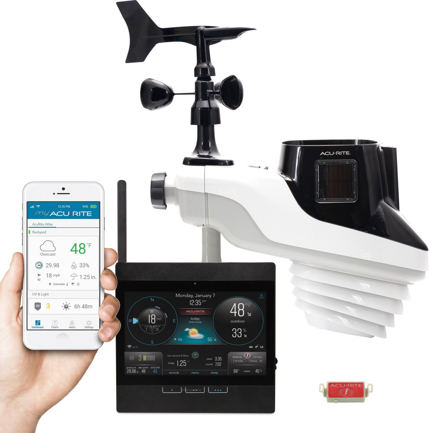 AcuRite Atlas Weather Station with Direct-to-WiFi Display and Lightning Detection                                                - view number 4