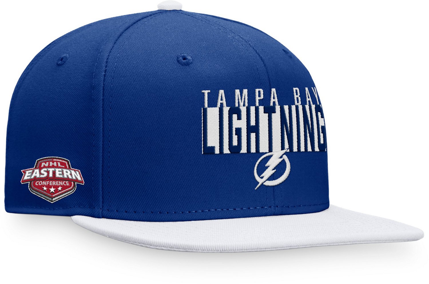 Fanatics Men's Tampa Bay Lightning Fundamental Colored Blocked Snapback Cap - view number 3
