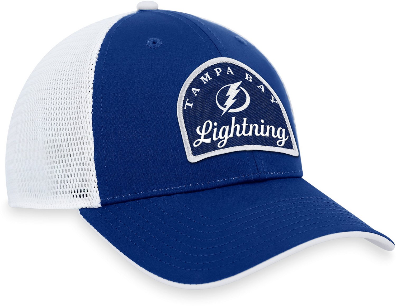 Fanatics Men's Tampa Bay Lightning Fundamental Mesh Back Trucker Hat - view number 3