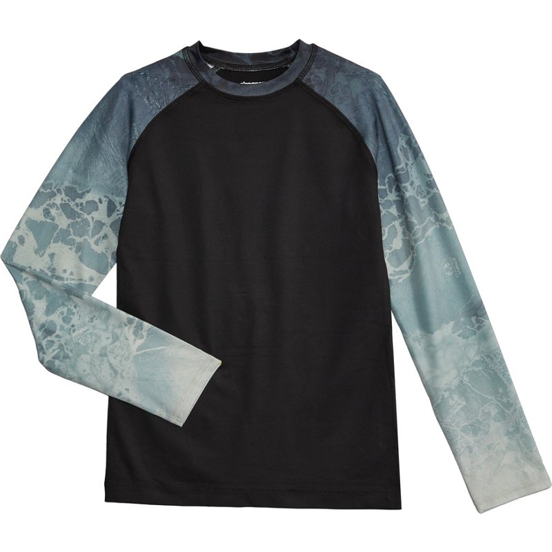 O'Rageous Boys' RealTree WAV3 Ombre Long Sleeve Rash Guard Realtree Wav ...