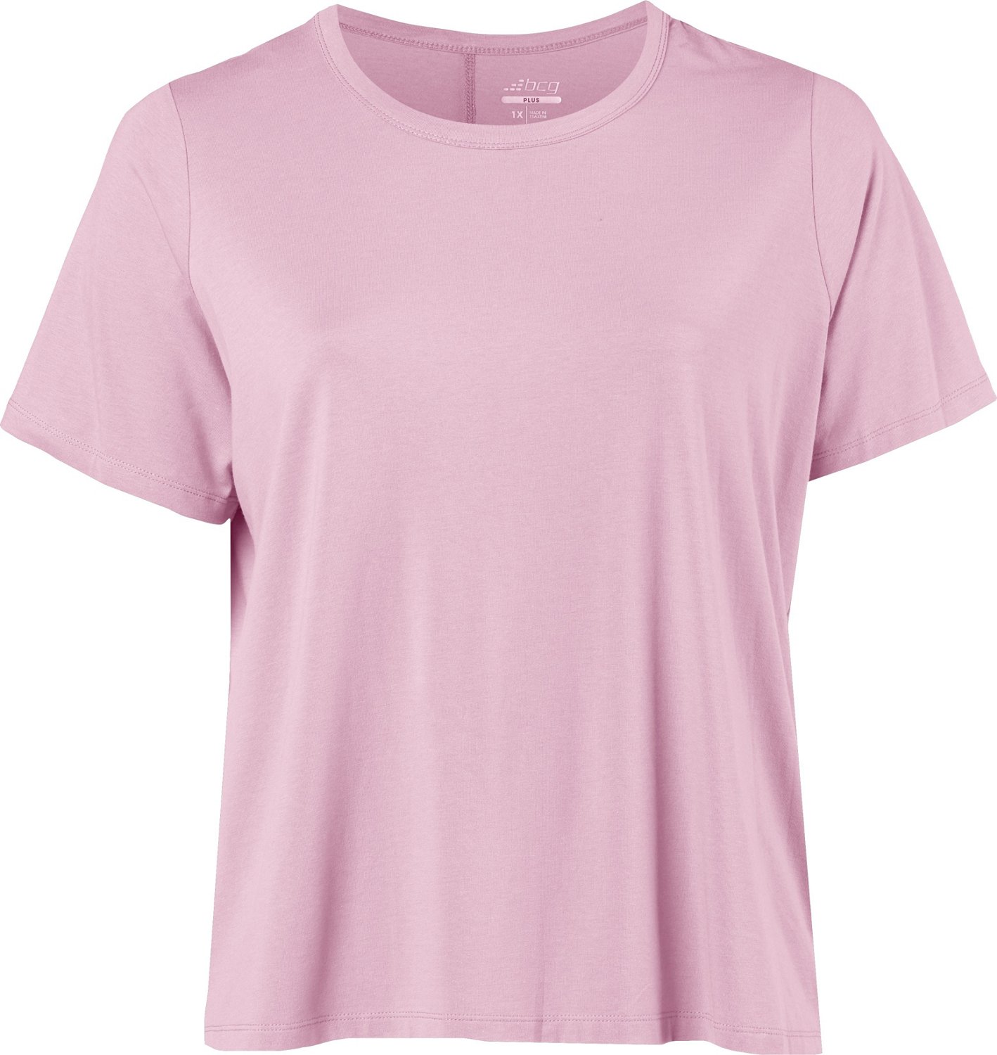BCG Women's Plus Sign Relaxed Crew Jersey T-shirt