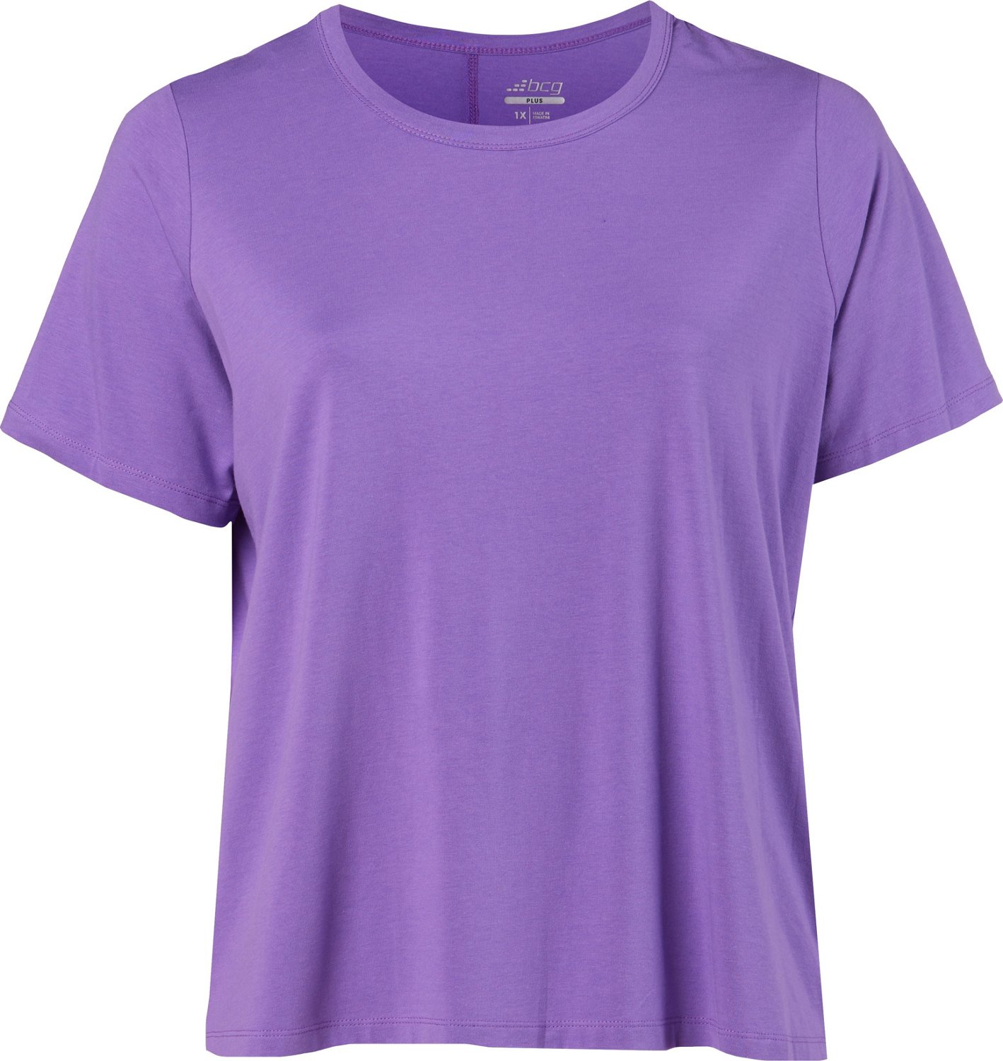 BCG Women's Plus Sign Relaxed Crew Jersey T-shirt                                                                                - view number 1