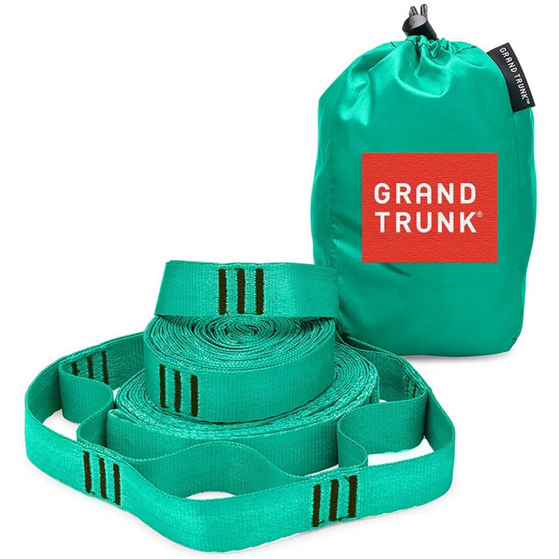 Photos - Hammock Grand Trunk  Suspension Straps 2-Pack Green/Turquoise - Camp Pads And s at Academy Sports TRNKSTP-TEAL