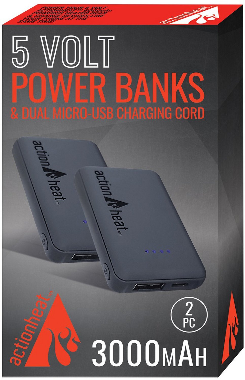 ActionHeat 5 Volt 3000mah Replacement Power Bank