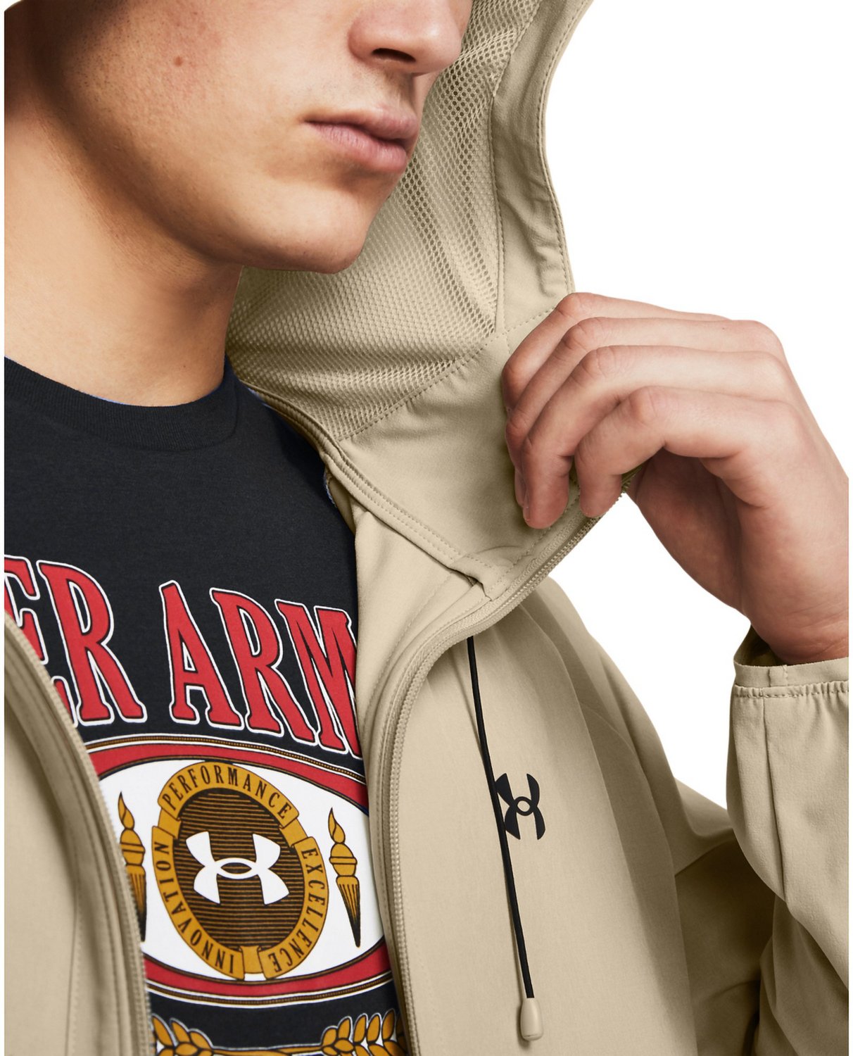 Under Armour Men's Stretch Woven Windbreaker Jacket - view number 2
