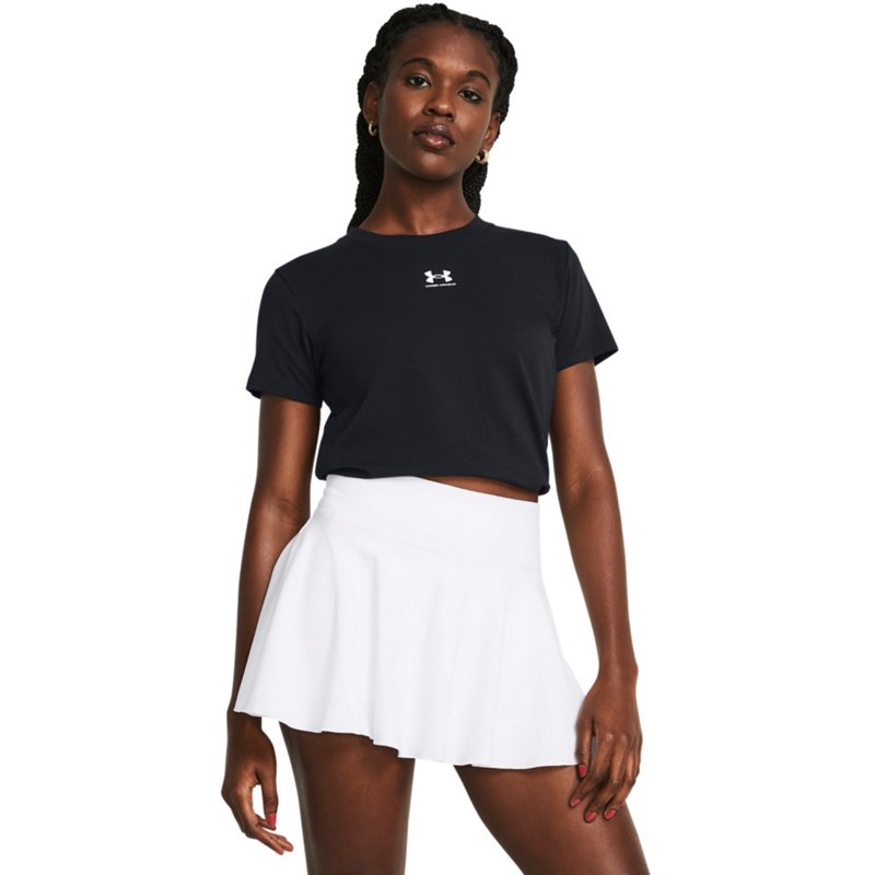Under Armour Women's Rival Core Short Sleeve Crew Neck - Black