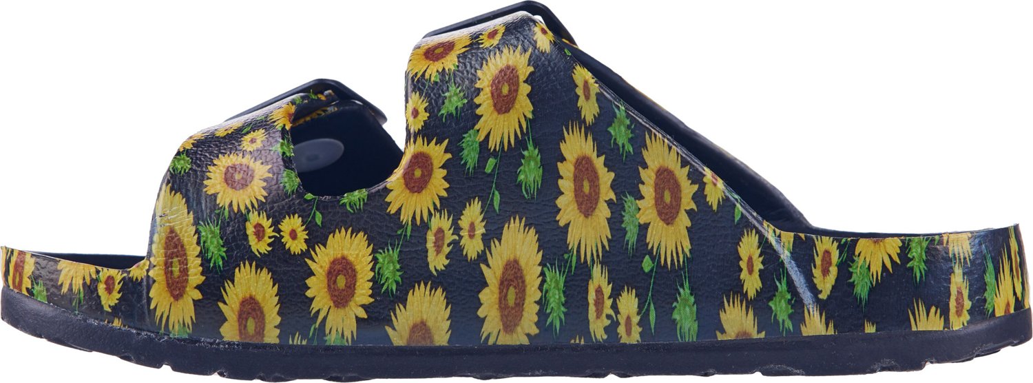O’Rageous Women’s 2 Buckle Floral Slides                                                                                     - view number 2