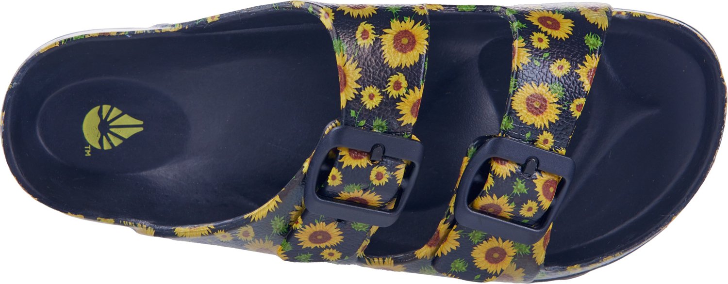 O’Rageous Women’s 2 Buckle Floral Slides                                                                                     - view number 3