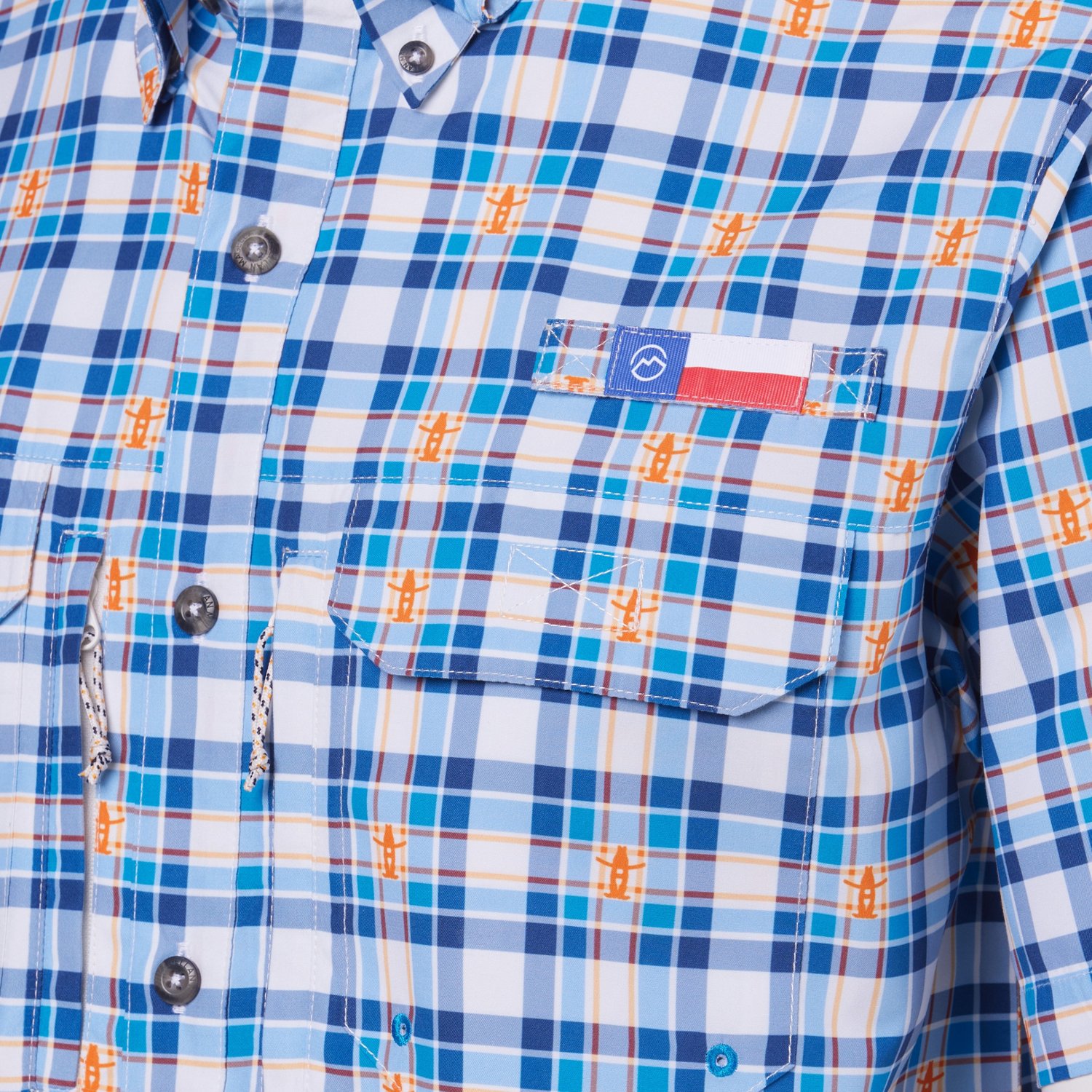 Magellan Men's Howdy Houston Livestock Show and Rodeo Plaid Short Sleeve Shirt - view number 3