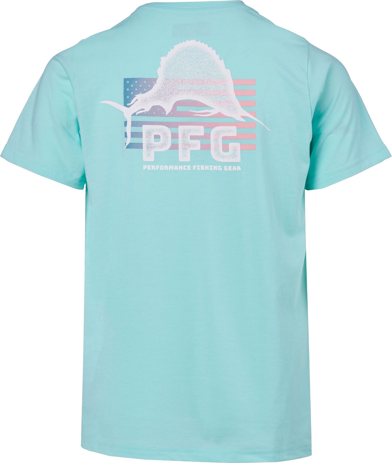 Columbia Sportswear Boys' PFG Flag Jumper Salt T-shirt