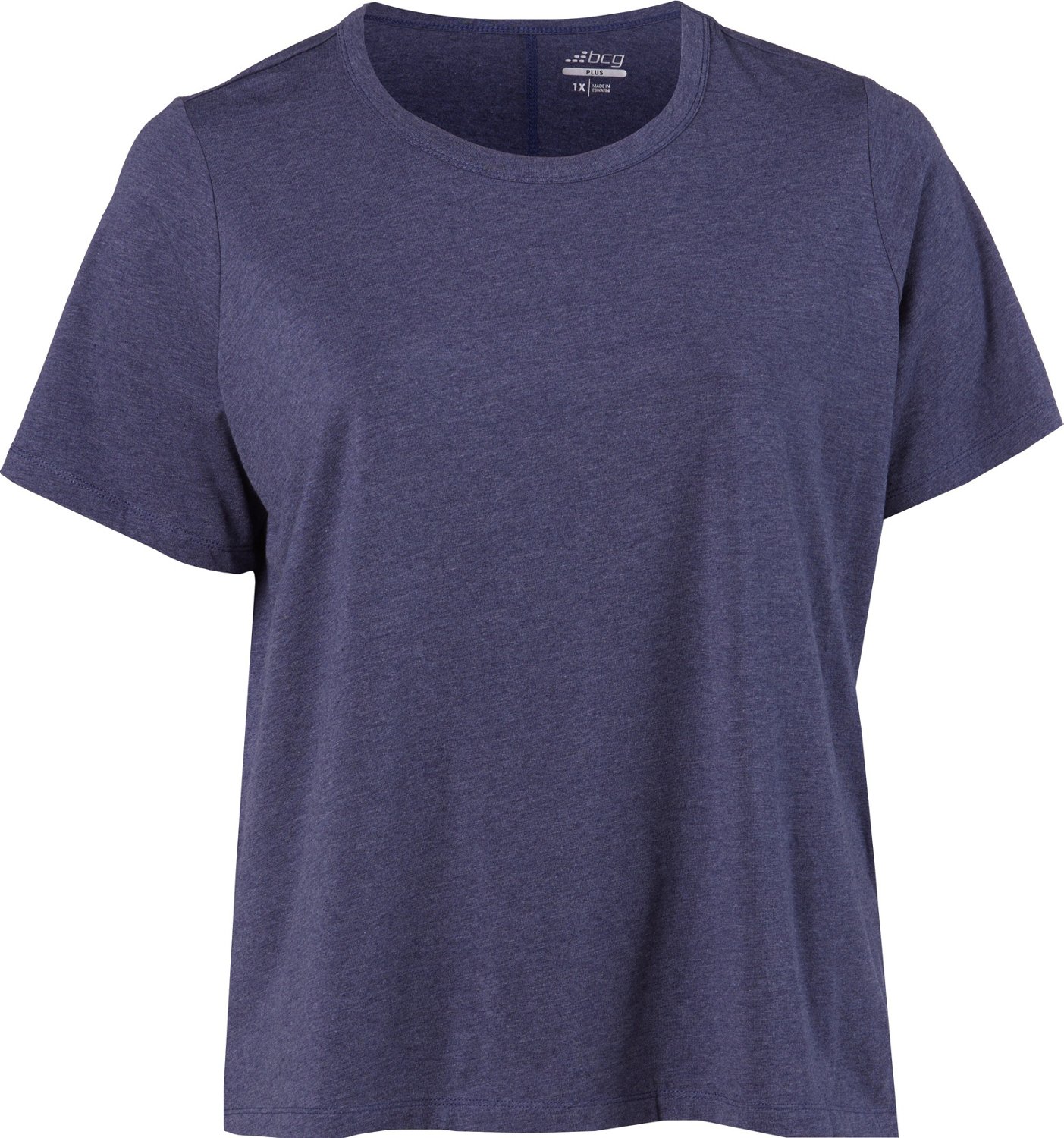 BCG Women's Plus Sign Relaxed Crew Jersey T-shirt