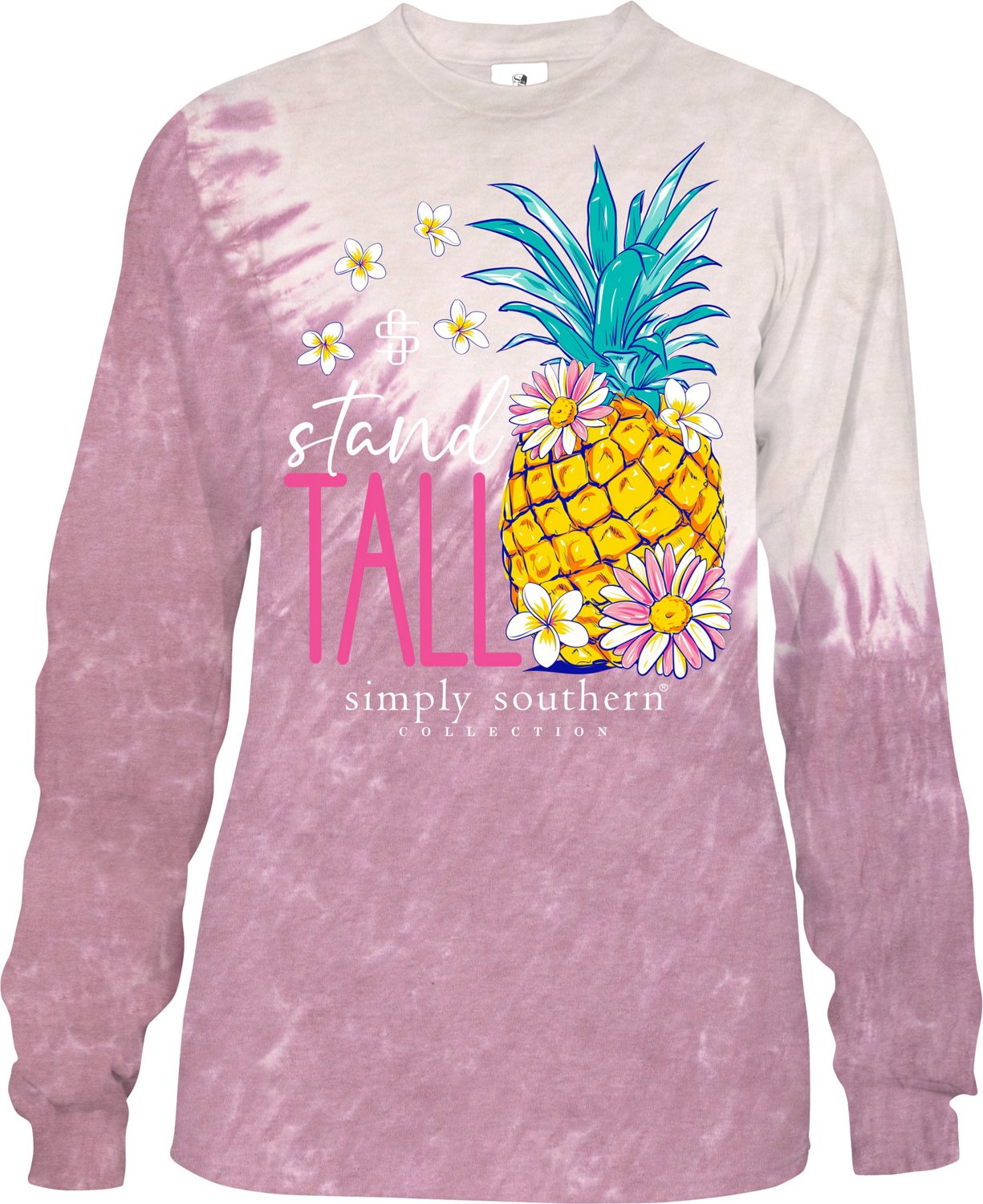 Simply Southern Girls' Stand Tall Pineapple Long Sleeve T Shirt | Academy