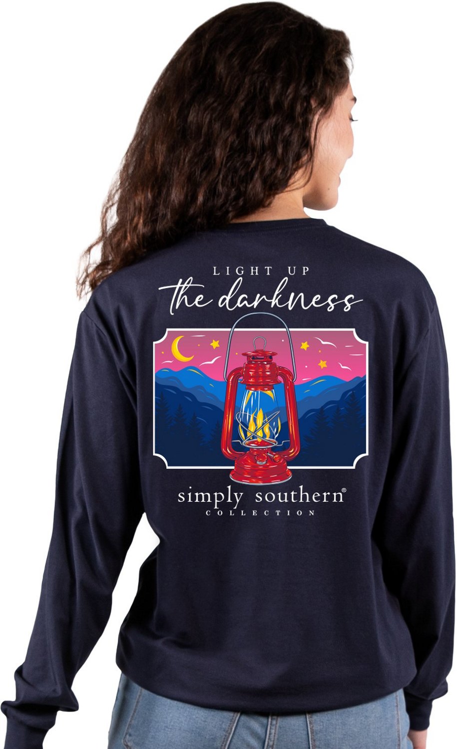 Simply Southern Turtle Tracker Happy Long Sleeve T-Shirt Small / Lilac