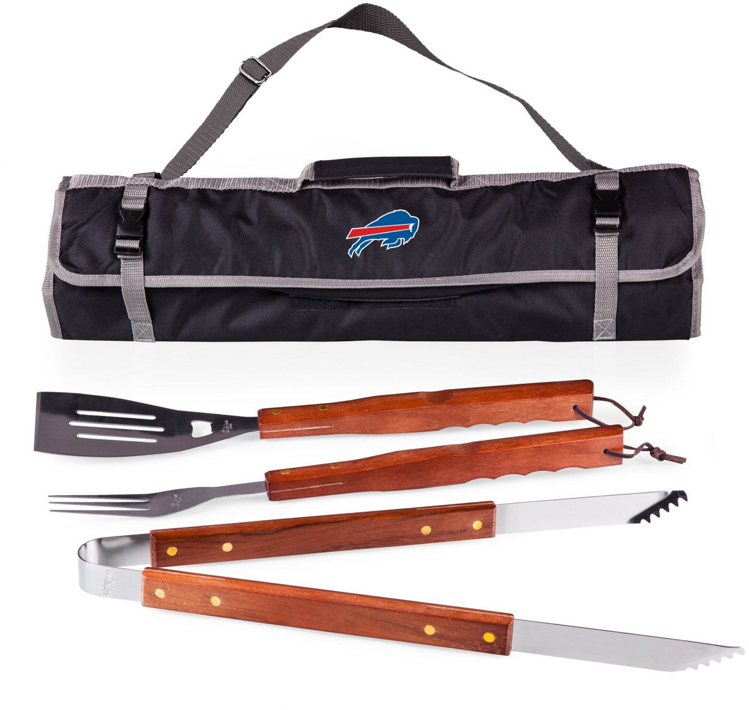 Picnic Time Buffalo Bills 3-Piece BBQ Tote and Grill Set                                                                         - view number 1