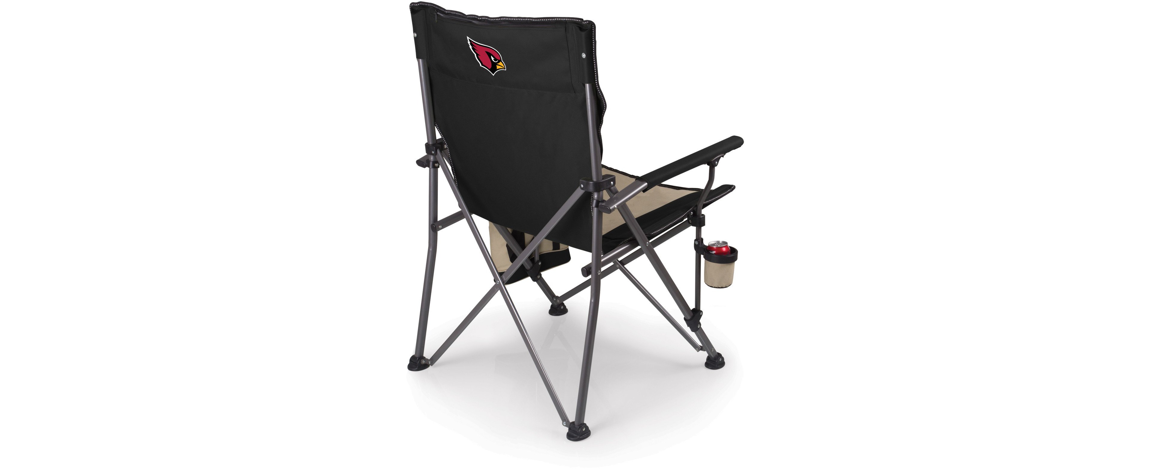 Picnic Time Arizona Cardinals Logo Big Bear XXL Camp Chair with Cooler