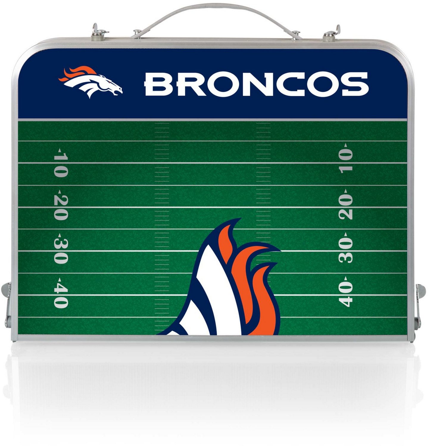 Picnic Time Denver Broncos Mini Portable Folding Table - view number 2