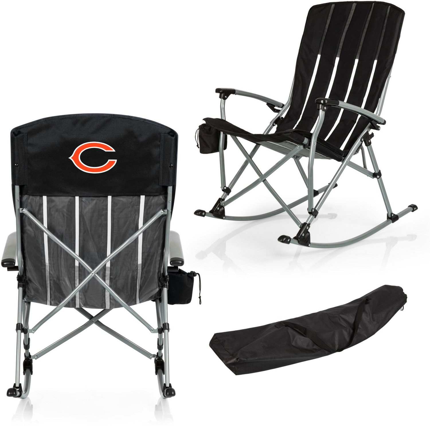 Picnic Time Chicago Bears Outdoor Rocking Camp Chair