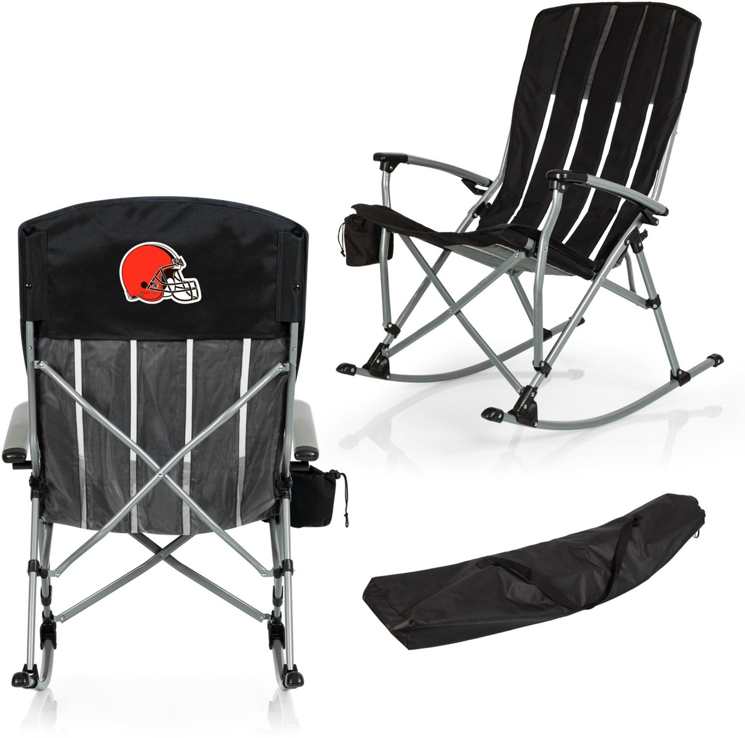 Picnic Time Cleveland Browns Outdoor Rocking Camp Chair - view number 3