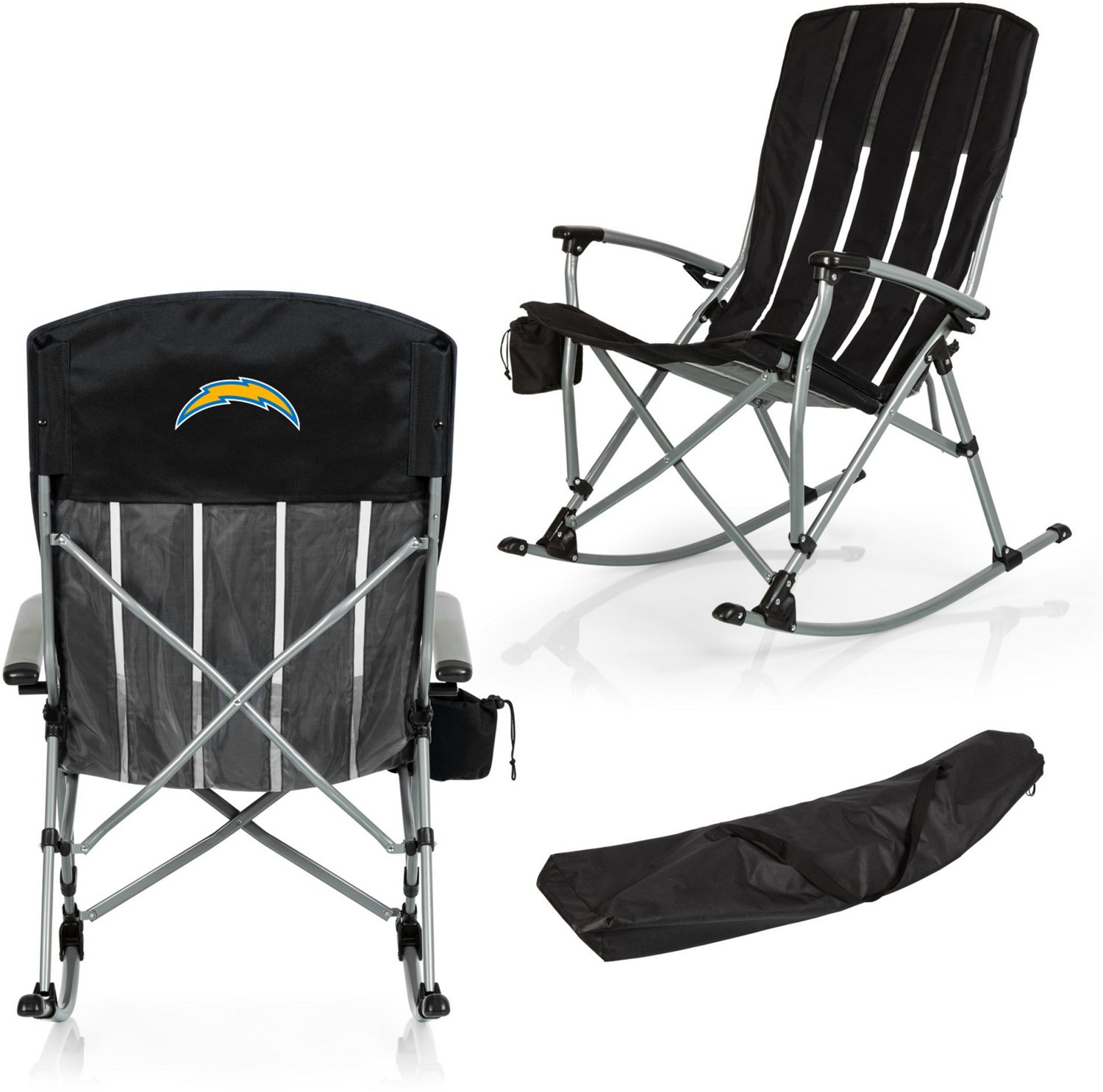 Picnic Time San Diego Chargers Outdoor Rocking Camp Chair - view number 3