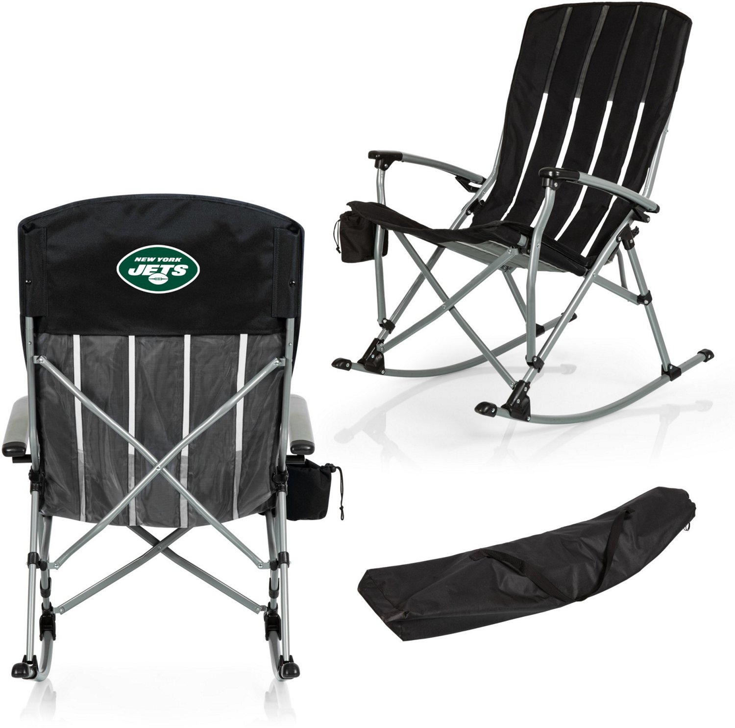 Picnic Time New York Jets Outdoor Rocking Camp Chair - view number 3
