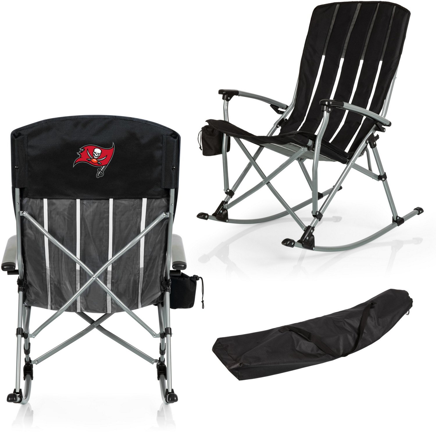 Picnic Time Tampa Bay Buccaneers Outdoor Rocking Camp Chair