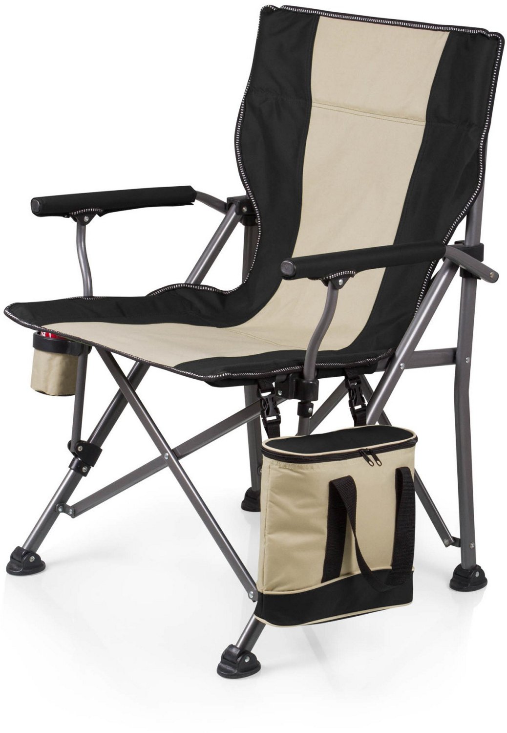 Picnic Time Las Vegas Raiders Outlander Folding Camp Chair with Cooler - view number 2