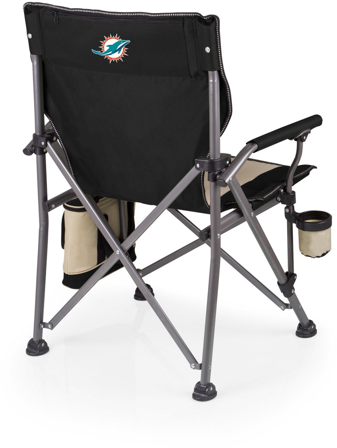 Picnic Time Miami Dolphins Outlander Folding Camp Chair with Cooler