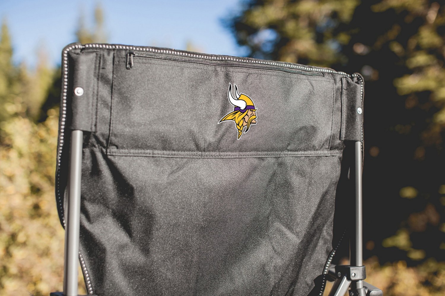 Picnic Time Minnesota Vikings Outlander Folding Camp Chair with Cooler - view number 4