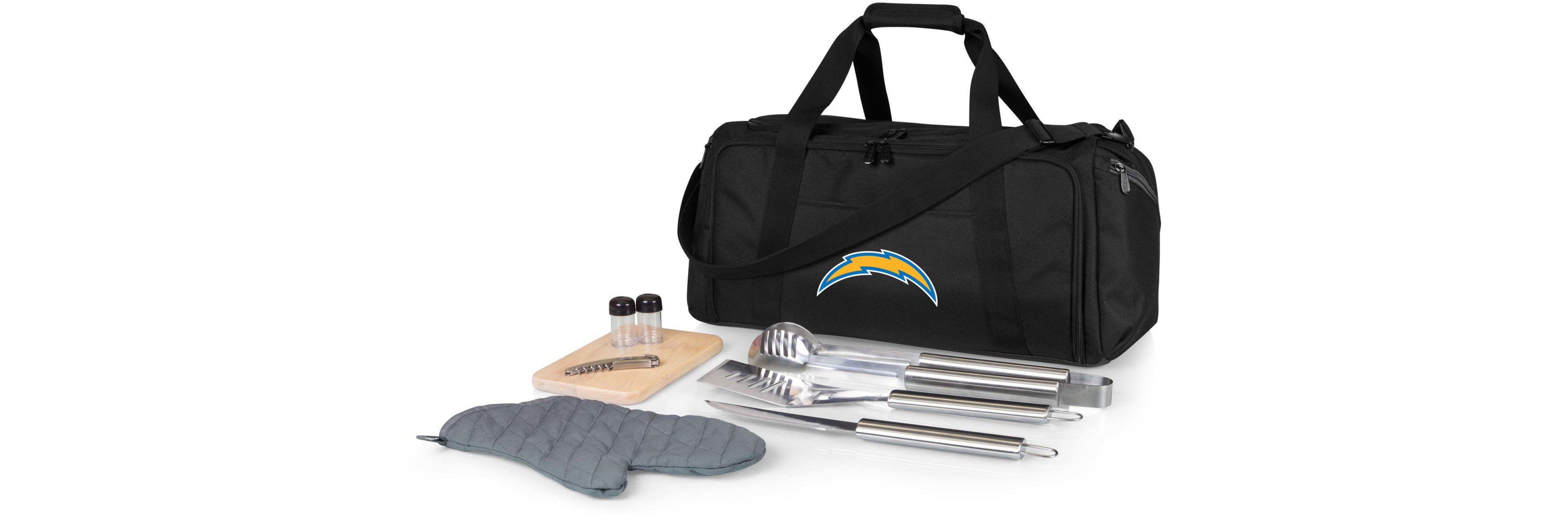 Picnic Time Los Angeles Chargers BBQ Grill Set and Cooler Kit