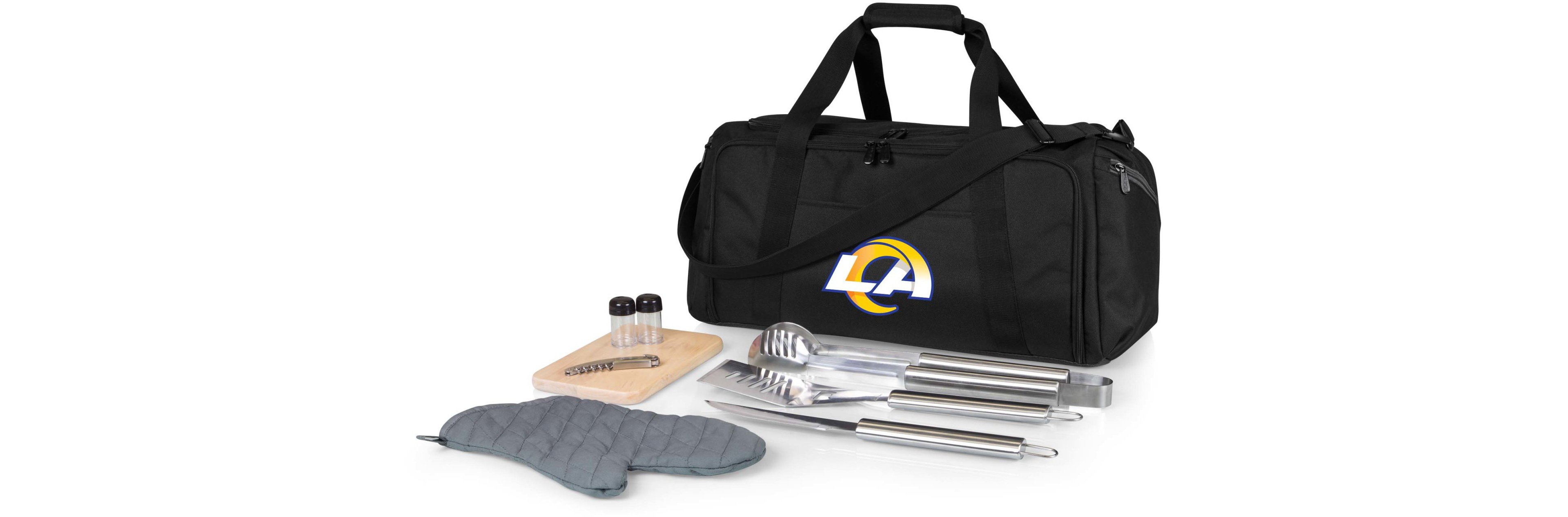 Picnic Time Los Angeles Rams BBQ Grill Set and Cooler Kit