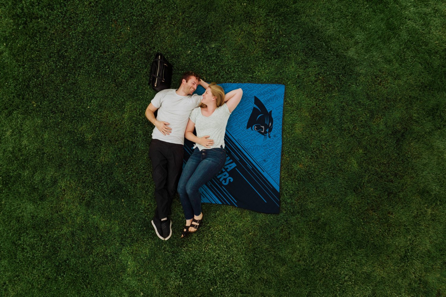Picnic Time Carolina Panthers Impresa Picnic Blanket - view number 4